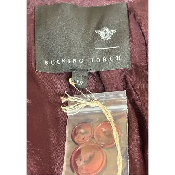 Burning Torch WALLACE BLAZER in PRUNE NWT Size XS - Picture 8 of 11